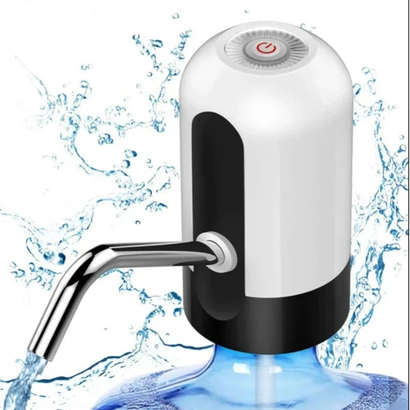 Bomba Elétrica Universal Recarregável USB para Galão de Água – Portátil e Prática