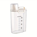 Pote Hermético com Copo Medidor – Vedação Segura e Praticidade no Dia a Dia