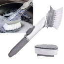 Escova Limpeza 2 em 1 Dispenser Detergente – Prática, Multifuncional e Compacta