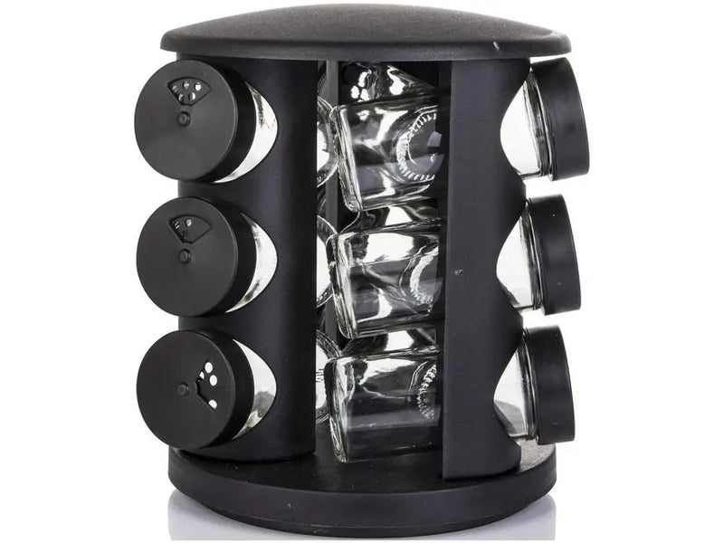 Porta-Temperos Brinox Lock & Stock – 10 Peças com Suporte Giratório